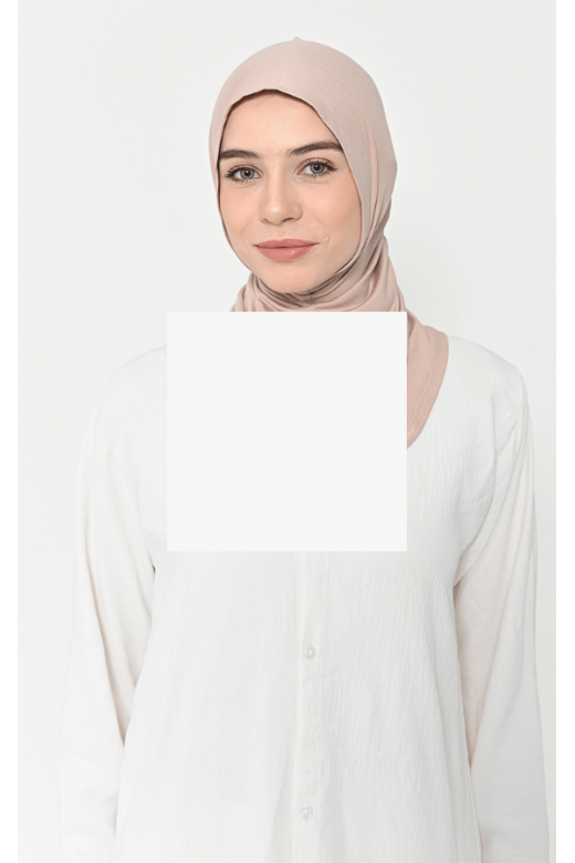 Asnia Hijab Instan Serut Tan -  Hijab Tencel Micro Modal